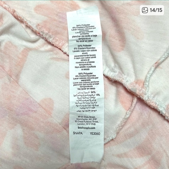 Prettylittlething Orange Floral Strappy Tiered Shift Dresd Size 2 - Picture 13 of 13